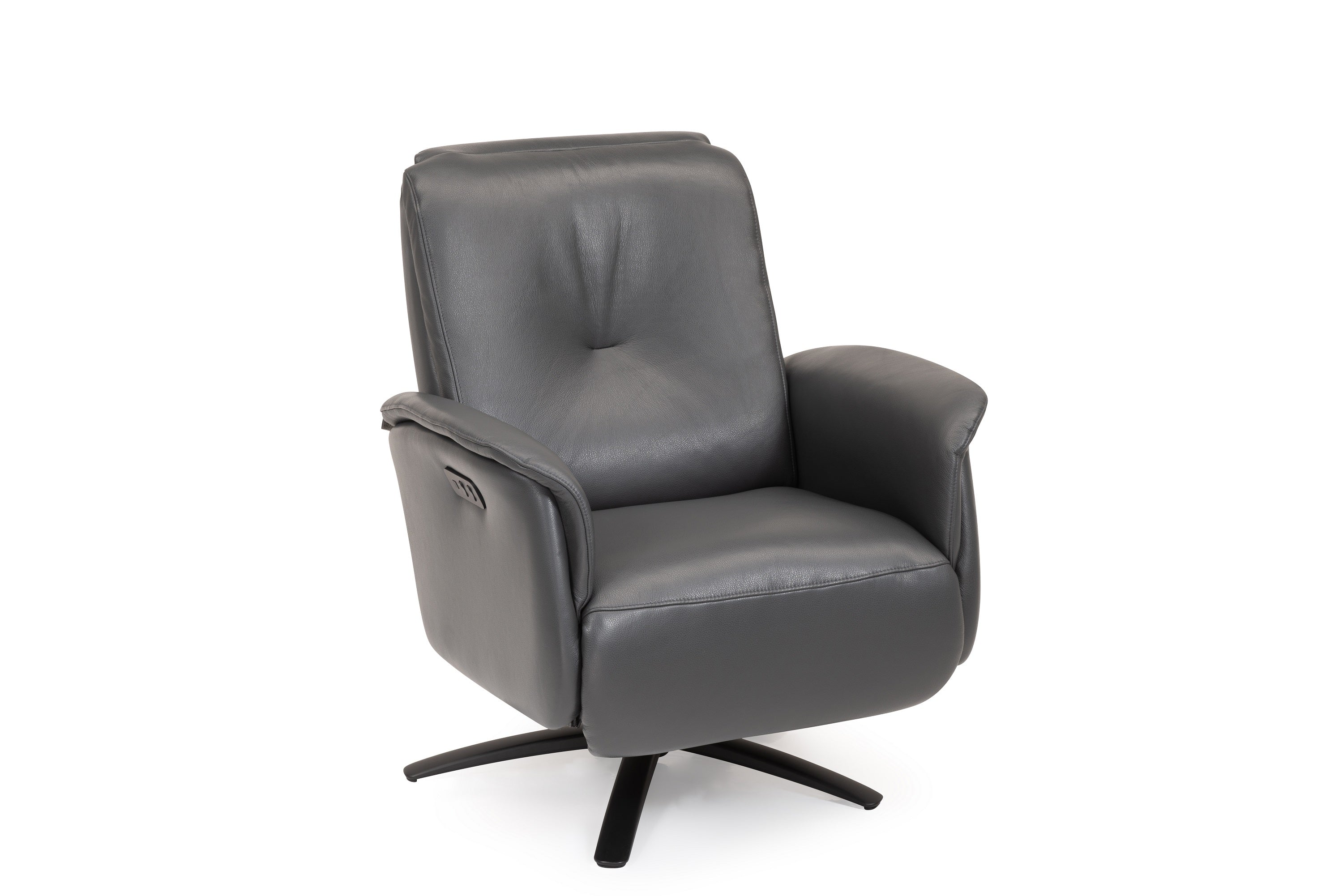 Hjort Knudsen Swivel Recliner Chair Club Relax Model 8011