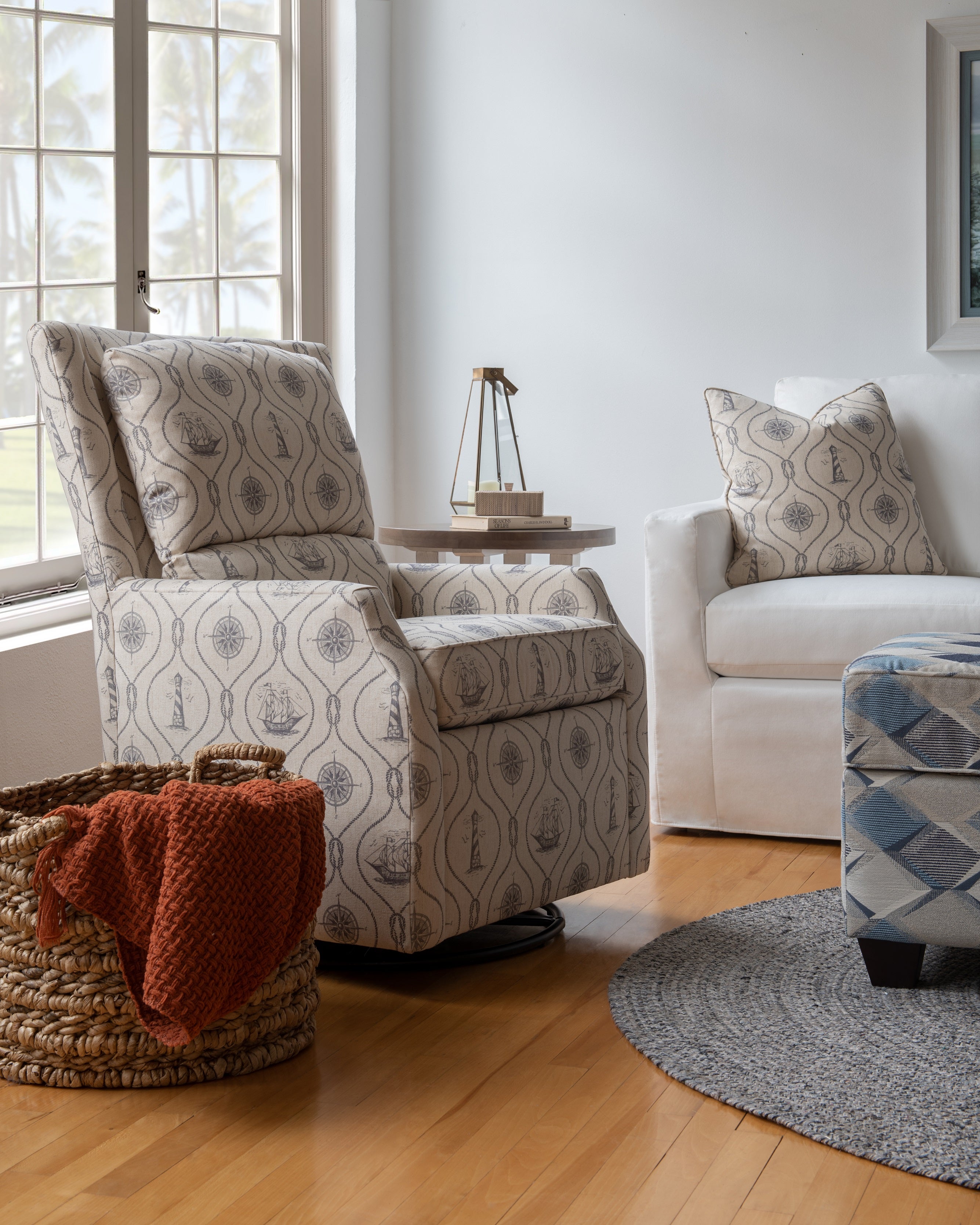 JP HOME Taylor Accent Chair Swivel Glider Recliner – Martin's