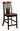 Rustic Walnut Wood Christy Fanback Counter Chair