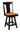 Jamestown Single Slat Swivel Bar Chair