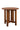 Square Slat Mission Round End Table