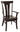 RH- Tifton Arm Chair - Live Edge Chair Back Top - B. Maple