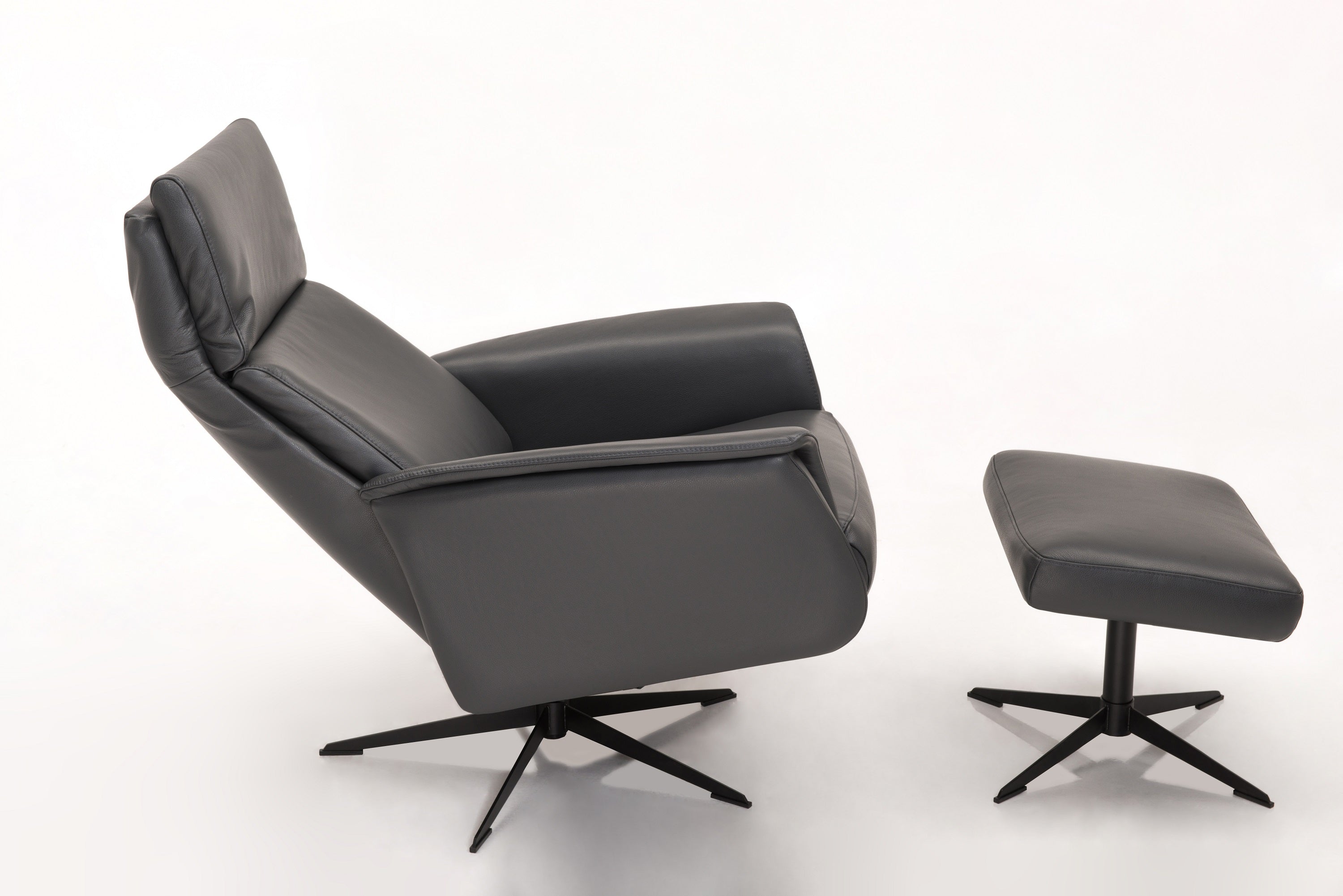 Hjort Knudsen Swivel Recliner Chair Superior Model 8007 - Quick
