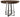RH- Iron Craft Round Pub Table - Steel Accent Base