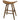 Saddle Stool with Holes on Ends