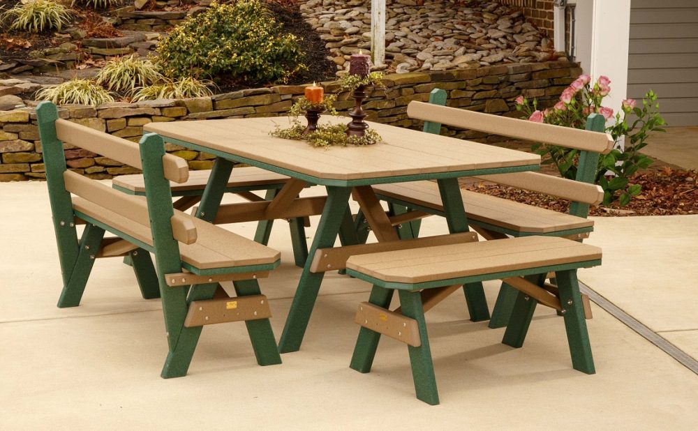 Poly Tree Bench Finch Outdoor Poly Garden Bench with Back – Martin's Furniture US