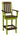 Finch Outdoor Poly Keystone Bar Height Arm Chair