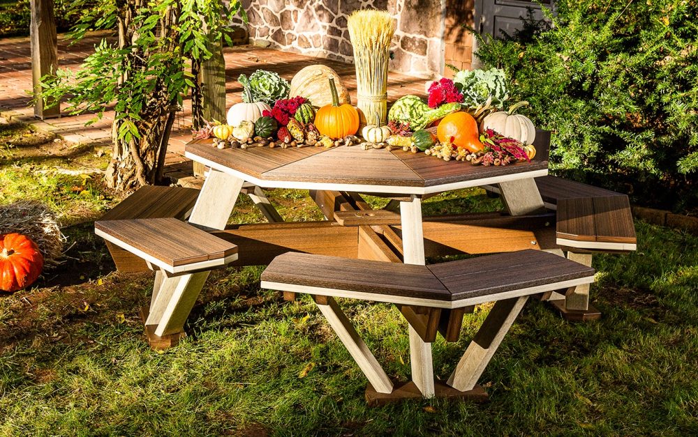 Finch Outdoor Poly Octagon Picnic Table – Martin's Furniture US