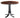 Live Edge Pub Table Cross Cut Walnut Burl with Galaxy Steel Pedestal Base