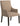 Alcott Straight Top Crescent Arm Chair with Upholstered Arms /Deeper Seat