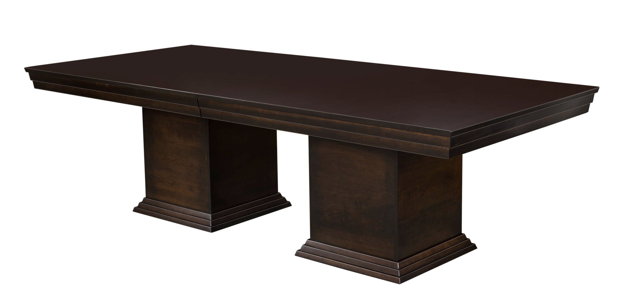 Martin's Hand Crafted Teigman Rectangle Pedestal Extension Dining Tabl ...